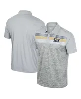 Men's Colosseum Gray Cal Bears Cybernetic Polo Shirt