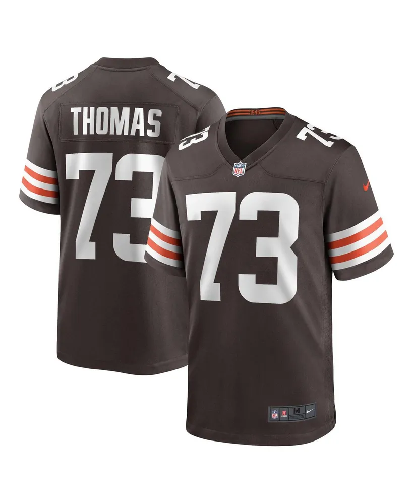 Men's Nike Joe Thomas Brown Cleveland Browns Retired Player Game Jersey