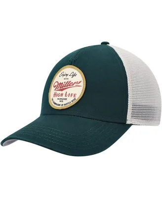 Men's American Needle Green, Cream Miller Valin Trucker Snapback Hat