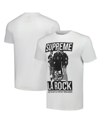 Men's White 50th Anniversary of Hip Hop Supreme La Rock Graphic T-shirt