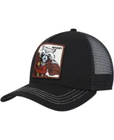 Men's Black Guardians of the Galaxy Rocket Retro A-Frame Snapback Hat