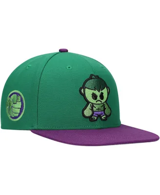 Big Boys and Girls Green Hulk Character Snapback Hat