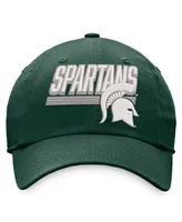 Men's Top of the World Green Michigan State Spartans Slice Adjustable Hat