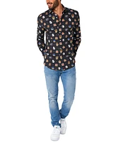 OppoSuits Men's Super Mario Bad Guys Shirt - Nintendo Outfit Including 1 Button-Up Black Long sleeve