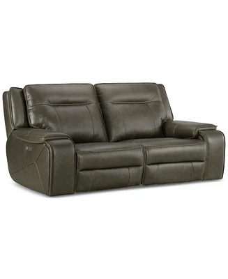 Closeout! Hansley 2-Pc. Zero Gravity Power Recliner Leather Sofa, Created for Macy's