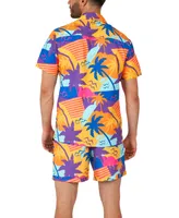OppoSuits Men's Short-Sleeve Palm Power Graphic Shirt & Shorts Set