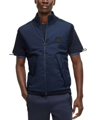 Boss by Hugo Men's Logo Patch Regular-Fit Gilet Vest
