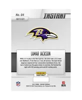 Lamar Jackson Baltimore Ravens Fanatics Exclusive Parallel Panini America Instant 2021 Week 5 500 Yard Performance Single Trading Card