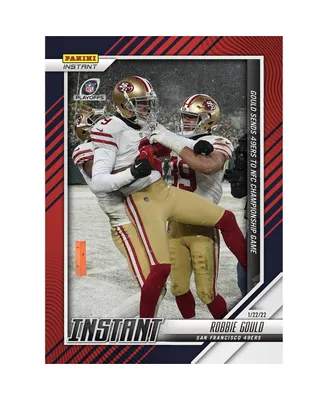Robbie Gould San Francisco 49ers Parallel Panini America Instant Nfl Divisional Round Gould Sends 49ers to Nfc Championship Game Single Trading Card