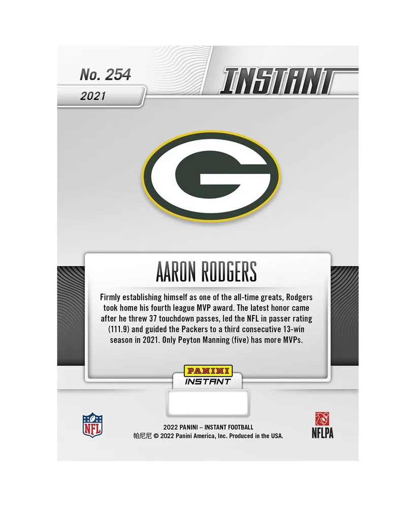 Aaron Rodgers Green Bay Packers Fanatics Exclusive Parallel Panini America Instant Nfl Honors Most Valuable Player Single Card
