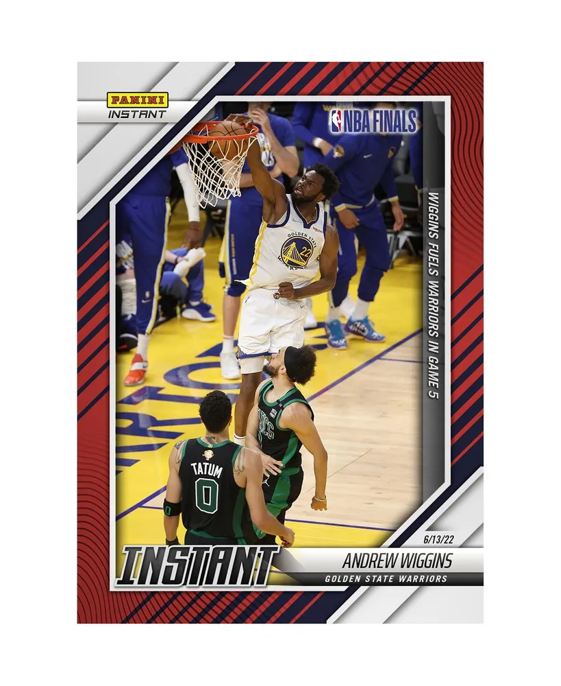 Panini America Andrew Wiggins Golden State Warriors Parallel Panini America  Instant Wiggins Fuels Warriors in Game 5 Single Trading Card - Limited  Edition of 99
