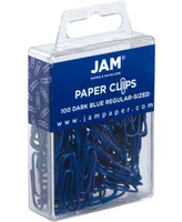 Jam Paper Colorful Standard Paper Clips - Regular 1" - Paperclips - 100 Per Pack