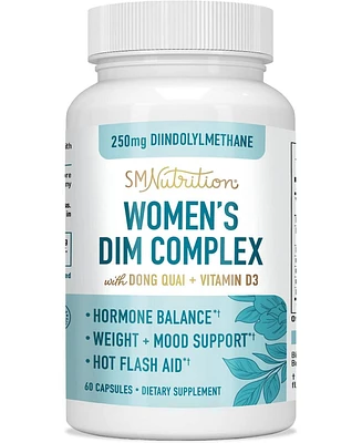 Dim Supplement 250 mg | Estrogen Balance for Women | Hormone Menopause Relief, Hormonal Acne Treatment, Pcos & Estrogen Metabolism Support Supplements