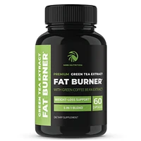 Nobi Nutrition Green Tea Fat Burner, Boost Metabolism for Weight Loss, Appetite Suppressant Pills, Nobi Nutrition, 120 ct