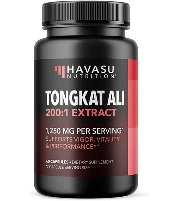 Havasu Nutrition Tongkat Ali Capsules | Natural Testosterone Booster | Non