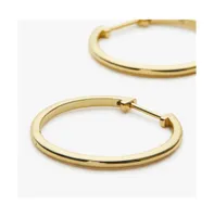 Ana Luisa Medium Slim Endless Hoops - Lo Medium