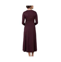 Ripe Maternity Maternity Ripe Jude Cross Front Nursing Dress Maroon/Black