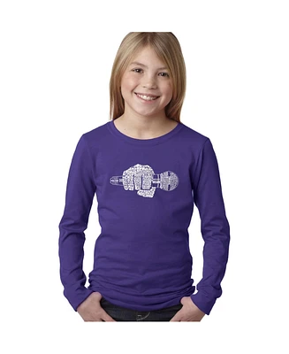Child 90's Rappers - Girl's Word Art Long Sleeve T-Shirt