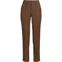 Lands' End Women's High Rise Bi Stretch Pintuck Pencil Ankle Pants