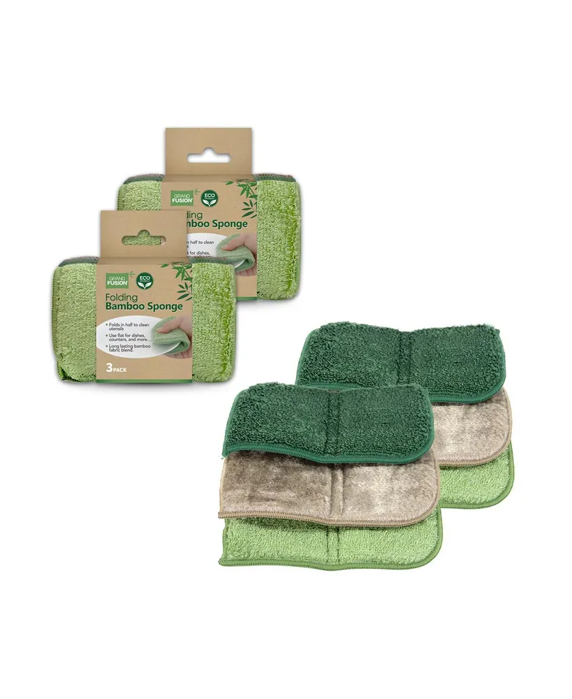 Grand Fusion Biodegradable Sponge Cloth Set of 2 (6 Pack)