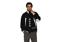 Oosc Men's Sherpa Fleece Jacket Black / White