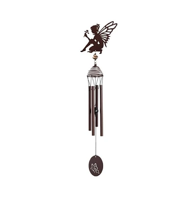 27" Long Metal Brown Fairy Wind Chime