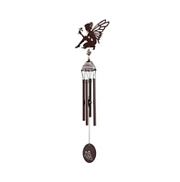 27" Long Metal Brown Fairy Wind Chime