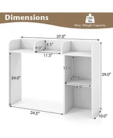 Desk Bookshelf Desktop Storage Organizer Display Shelf Rack Dorm Office