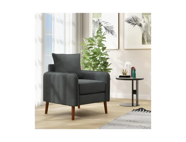 Slickblue Single Sofa Chair with Extra-Thick Padded Backrest and