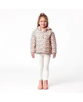 Girls Toddler, Child Leopard Love 2 1 Puffer Jacket