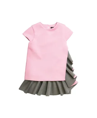 Imoga Collection Little Girls Sloane FW23 Tulip Double Knit Dress