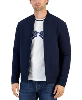 Michael Kors Men's Fleece Reversible Zip-Front Jacket
