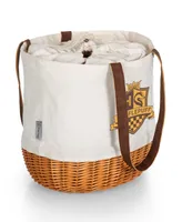 Harry Potter Hufflepuff Coronado Canvas and Willow Basket Tote