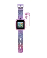 Playzoom Kids Purple Gradient Glitter Silicone Smartwatch 42mm Gift Set