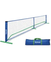 flybold Pickleball Nets | Portable Net Regulation Size Equipment Lightweight Sturdy Interlocking Metal Posts with Carrying Bag for Indoor Outdoor Pick