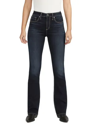 Silver Jeans Co. Womens Britt Low Rise Slim Bootcut Jeans : :  Clothing, Shoes & Accessories