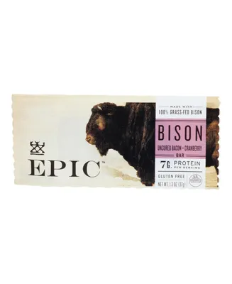 Epic - Bar Bison Uncured Bacon and Cranberry - Case of 12-1.3 Oz
