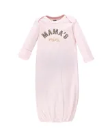 Hudson Baby Baby Girls Cotton Gowns, Leopard Mamas Mini - Assorted Pre