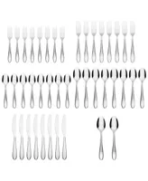 Cambridge Silversmiths Delia Mirror 42 Piece Stainless Steel Flatware Set, Service for 8