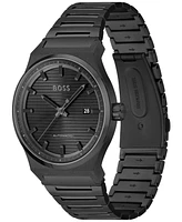 Hugo Boss Men's Candor Auto Automatic Ionic Plated Steel Watch 41mm