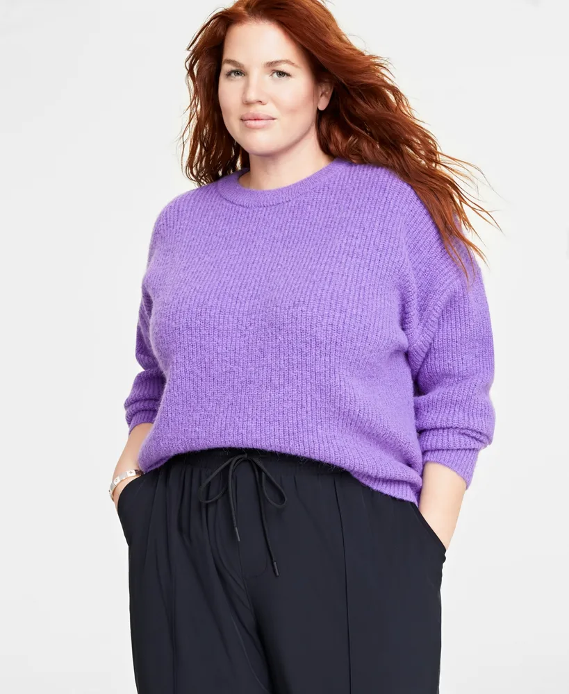 On 34th Plus Size High-Rise Wide-Leg Jeans, Created for Macy's - Macy's