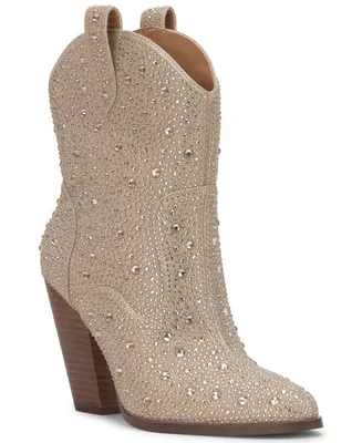 Jessica Simpson Women's Cissely Pull-On Embellished Cowboy Booties