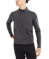 Kenneth Cole Men's Classic Fit Performance Stretch Long Sleeve Polo Shirt