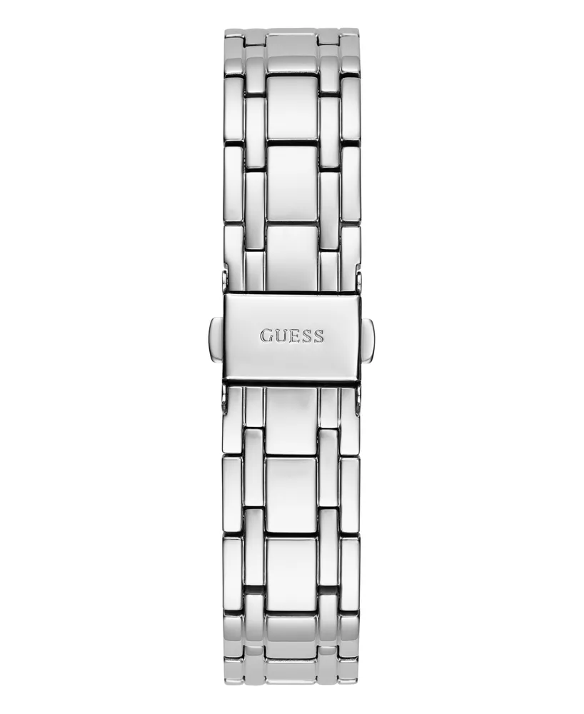 Guess Women's Multi-Function Silver-Tone Stainless Steel Watch 36mm - Silver