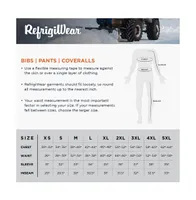 RefrigiWear Big & Tall Cooler Wear Fiberfill Insulated Bib Overalls