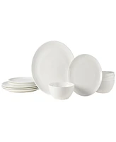 Mikasa Mirabel Vegan Bone Chip Resistant 12 Piece Dinnerware Set, Service for 4