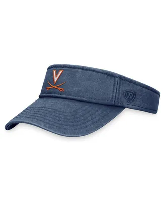 Men's Top of the World Navy Virginia Cavaliers Terry Adjustable Visor