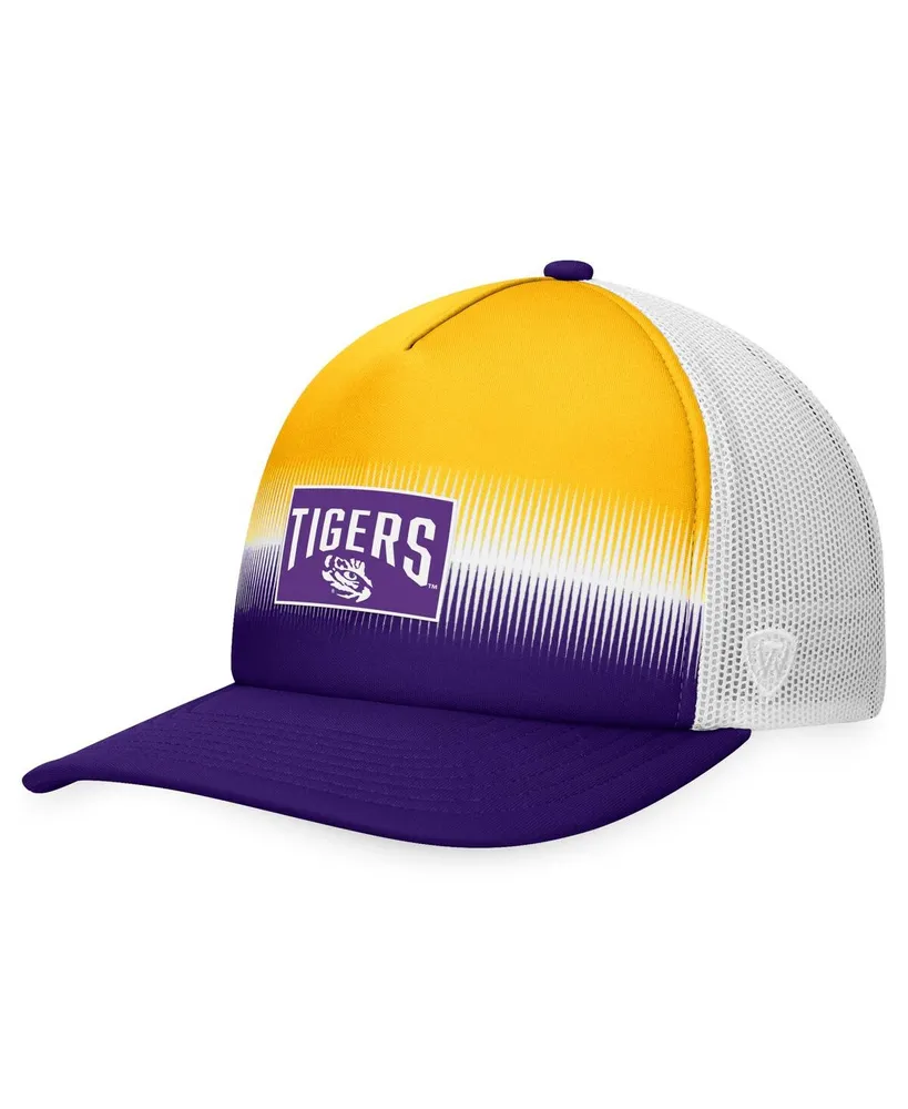 Men's Top of the World Purple, Gold Lsu Tigers Daybreak Foam Trucker Adjustable Hat