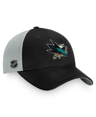 Men's Fanatics Black, Gray San Jose Sharks 2022 Global Series Snapback Hat