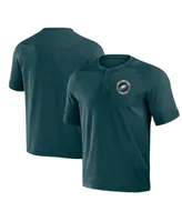 Men's Nfl x Darius Rucker Collection by Fanatics Midnight Green Philadelphia Eagles Washed Raglan Henley T-shirt